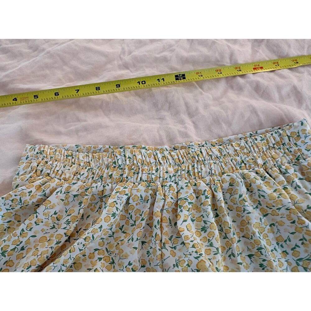 Floral Midi Skirt in Light Yellow - Picture 3 of 5